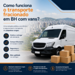 Como funciona o transporte fracionado em BH com vans